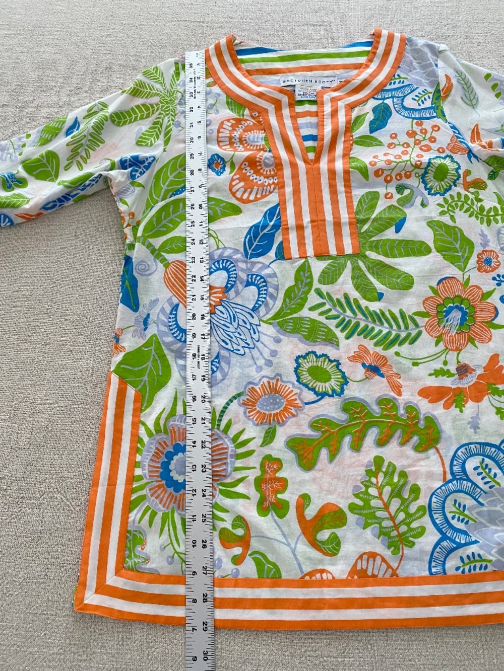Gretchen Scott 100% Cotton Tunic Top - Size M - Picture 4 of 7